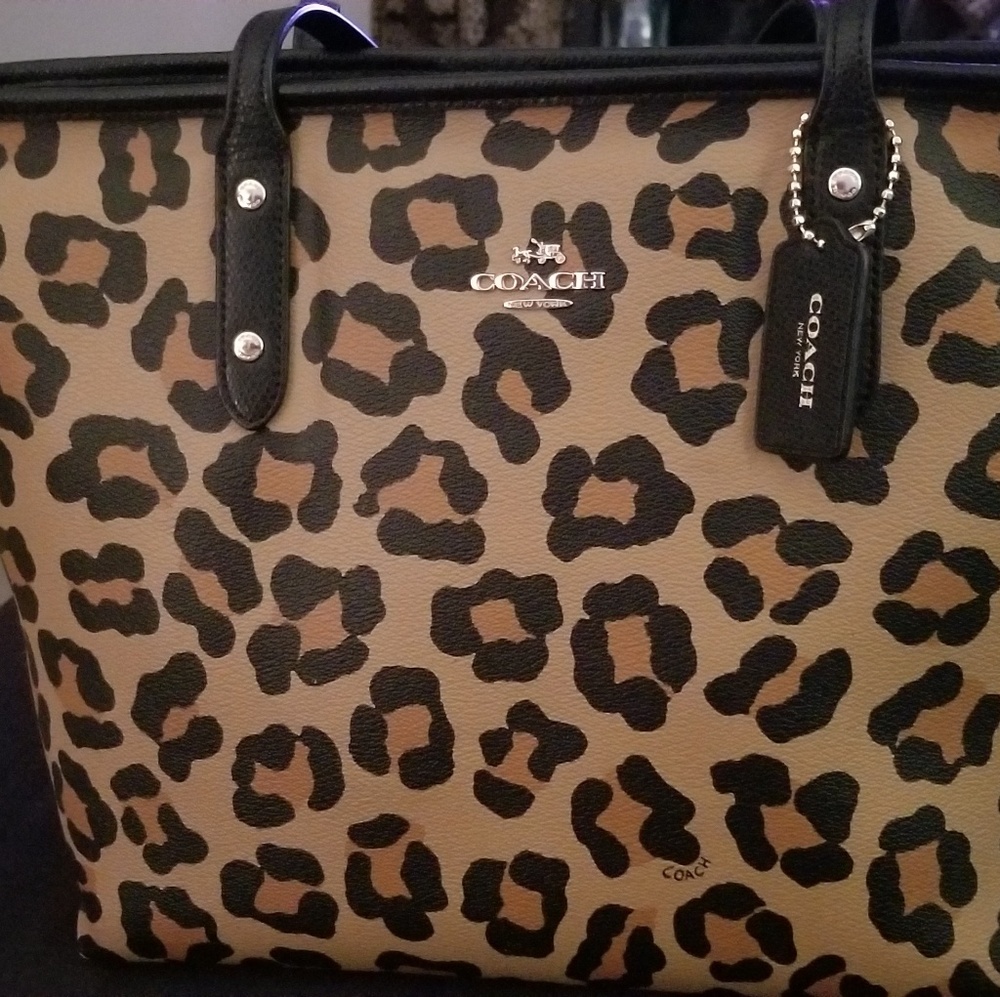 Coach Leopard print purse